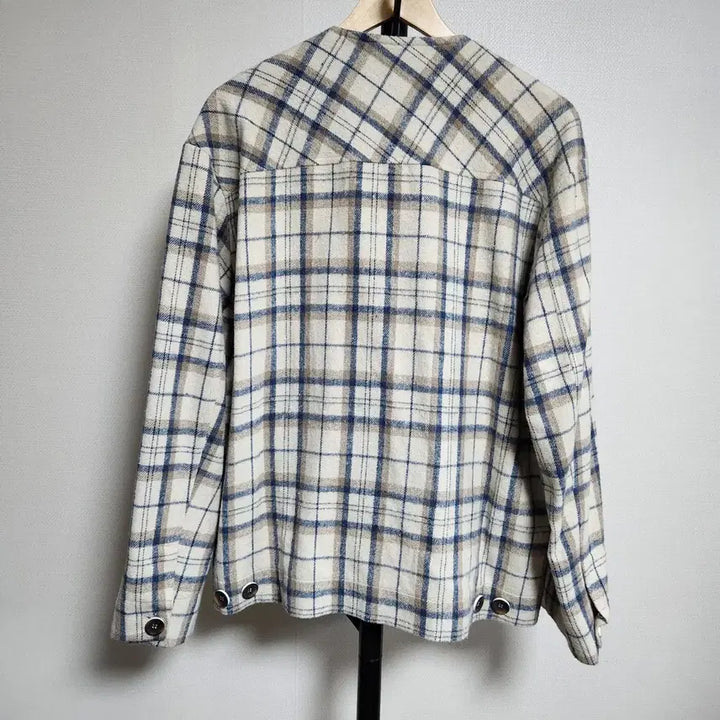 [BUNJANG] Oversized Fit Checkered Cardigan Jacket (New) / 오버핏 체크 가디건 자켓 새상품