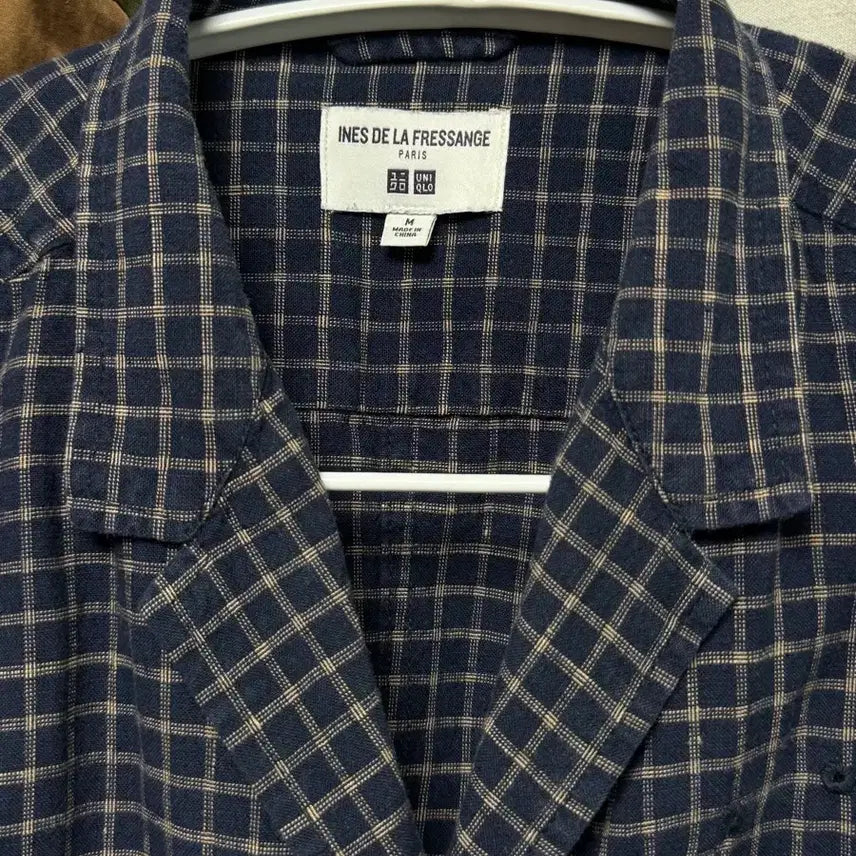 [BUNJANG] Uniqlo INES DE LA FRESSANGE Collaboration Checkered Jacket M / 유니클로 INES DE LA FRESSANGE 콜라보 체크 자켓 M