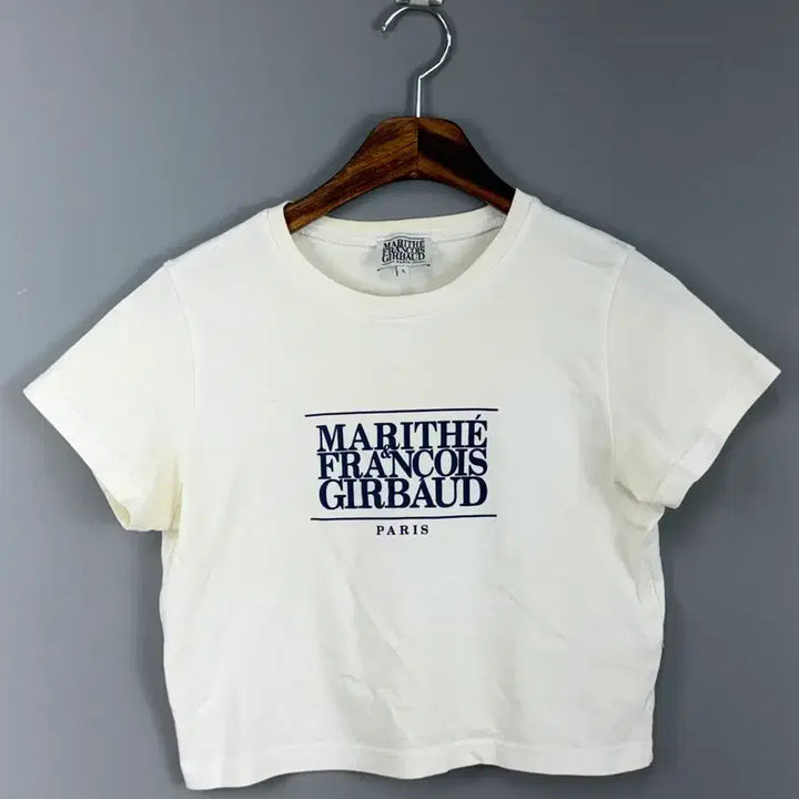 [BUNJANG] Marithe Francois Girbaud Classic Logo Cropped Short Sleeve T-Shirt / 마리떼 프랑소와 저버 클래식 로고 크롭 반팔티셔츠 E54