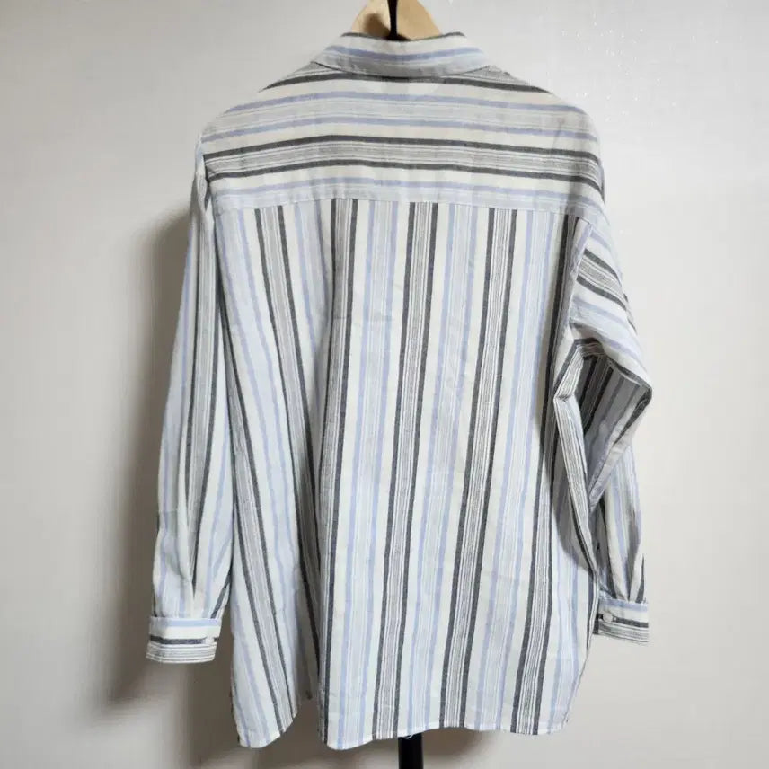 [BUNJANG] Stripe Shirt and Cami Set / 스트라이프 셔츠 나시 세트