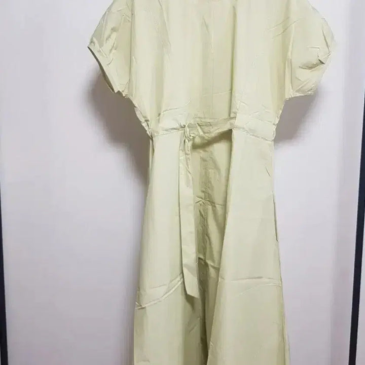 [BUNJANG] Green Belted Long Dress (New) / 연그린 벨트 원피스 새상품