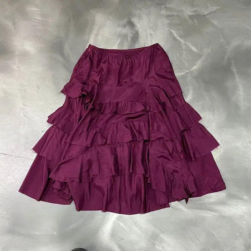 [BUNJANG] DKNY Tiered Maxi Skirt / Dkny 캉캉 스커트 y16506