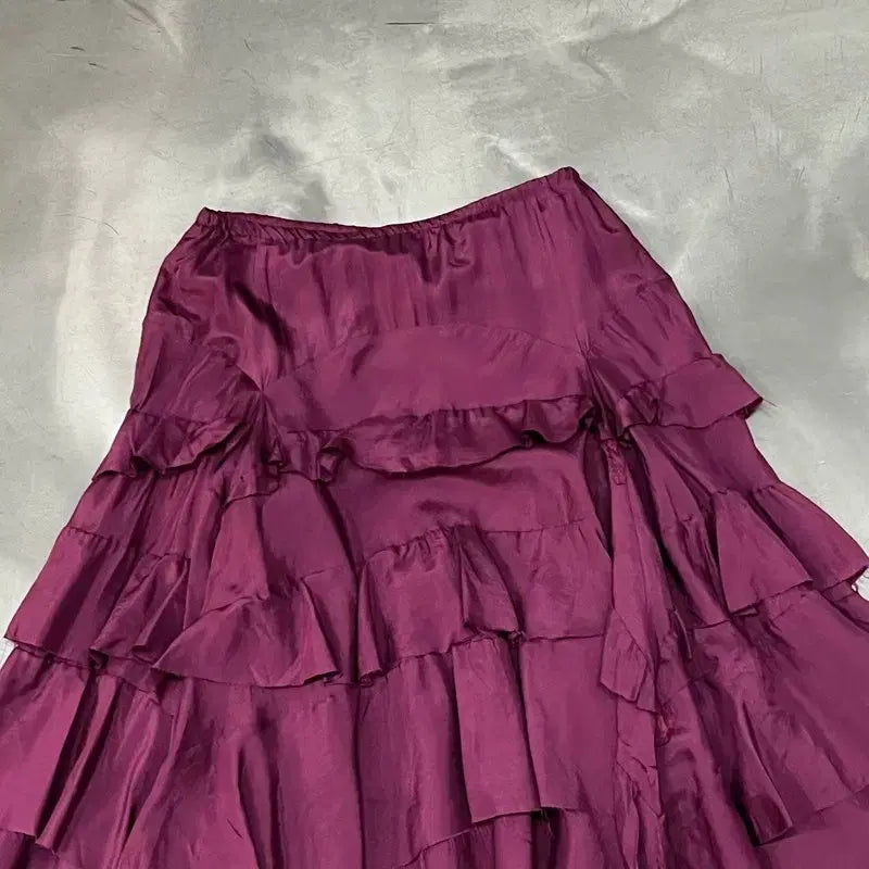 [BUNJANG] DKNY Tiered Maxi Skirt / Dkny 캉캉 스커트 y16506