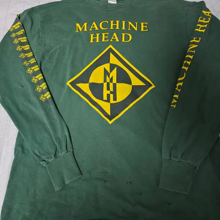 [BUNJANG] 90s Machine Head Green Long Sleeve Band T-Shirt XL / [XL] 90s 머신헤드 빈티지 밴드티 그린 롱슬리브
