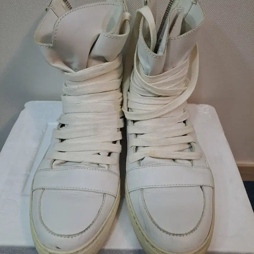 [BUNJANG] Kris Van Assche High-Top Sneakers / 크리스 반 아쉐 끈칭칭 하이탑 스니커즈
