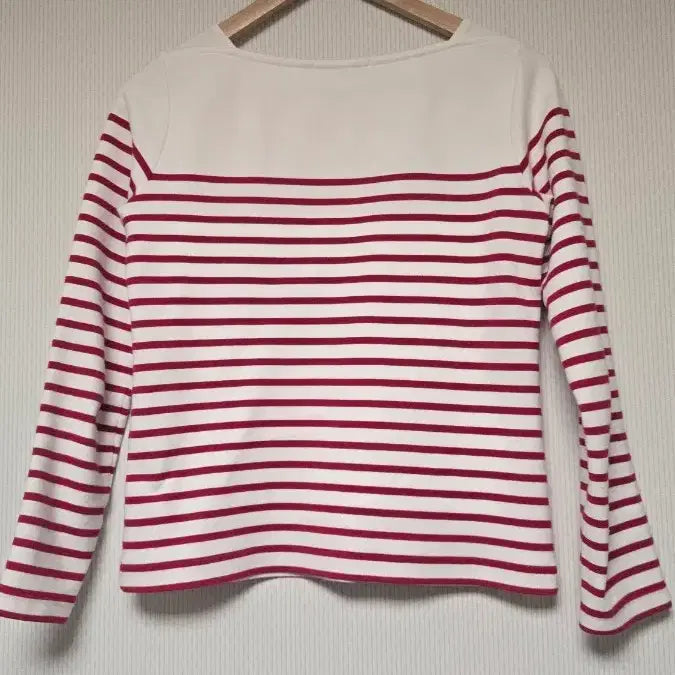 [BUNJANG] Lacoste Striped Long Sleeve T-Shirt Red / 라코스테 스트라이프 긴팔 티셔츠 레드