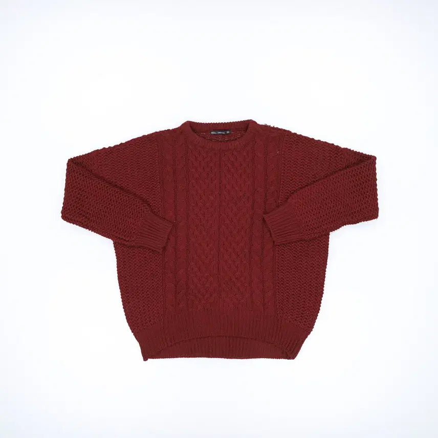 [BUNJANG] Zara Round Knit Sweater / M 자라 케이블 라운드니트 0309H1