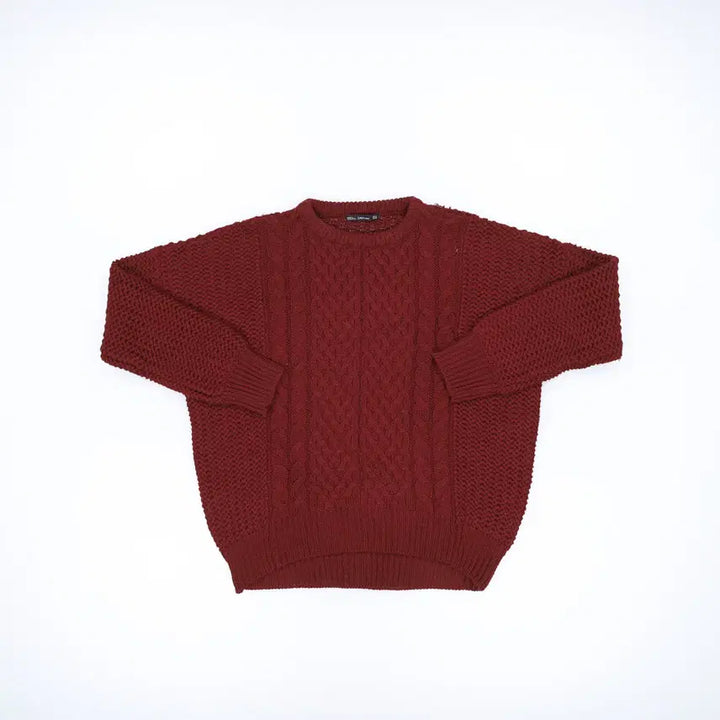 [BUNJANG] Zara Round Knit Sweater / M 자라 케이블 라운드니트 0309H1