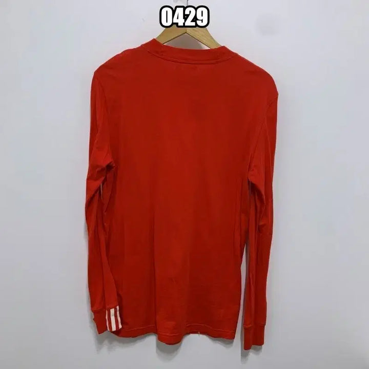 [BUNJANG] Adidas Firebird Long Sleeve T-Shirt Red / L 아디다스 파이어버드 긴팔티 레드