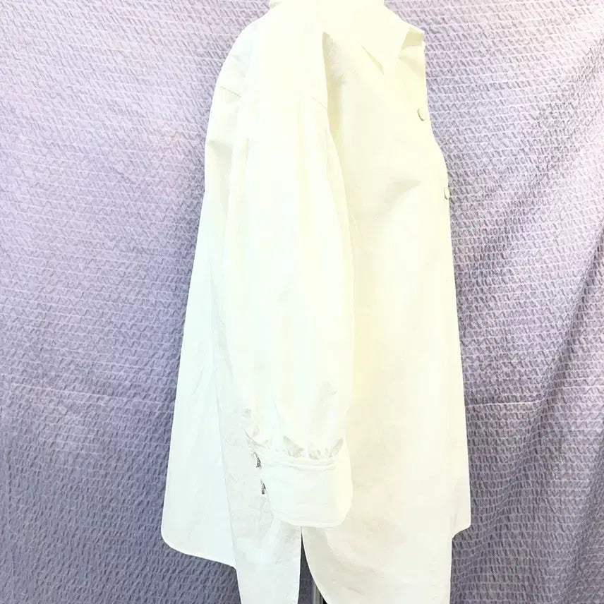 [BUNJANG] TIME White Puff Sleeve Shirt Blouse Size 82 (55-66) / 타임 TIME 여성 퍼프소매 화이트 셔츠 블라우스 82(F) 22년새옷급