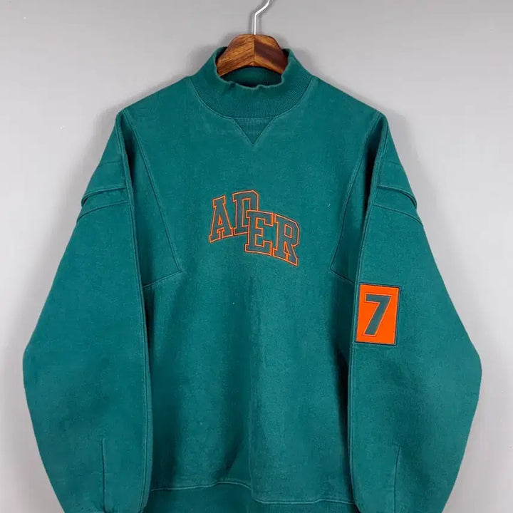 [BUNJANG] Ader Error Teal Sweatshirt E59 / 아더에러 청록 스웻셔츠 E59