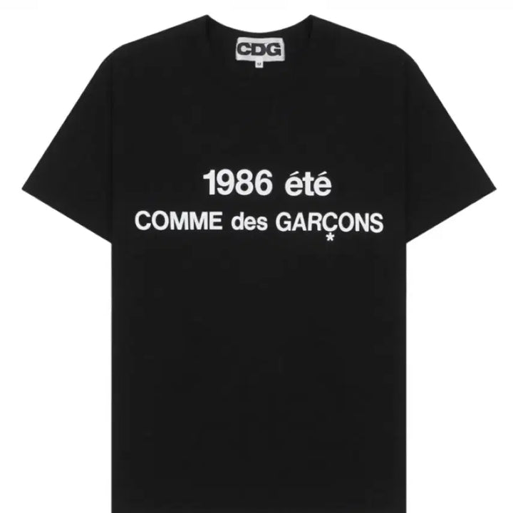 [BUNJANG] Comme des Garçons 1986 Black T-Shirt / CDG 1986 꼼데가르송 티셔츠 블랙