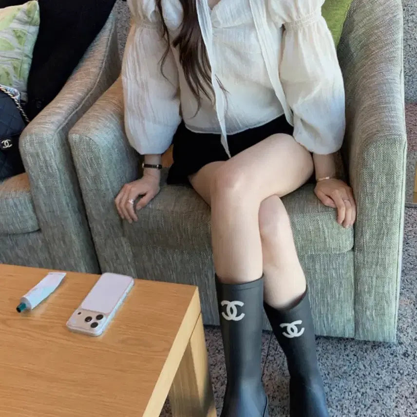 [BUNJANG] Modern Robe Lenoir Tie Blouse Cream Ivory / 모던로브 르느타이블라우스 크림아이보리