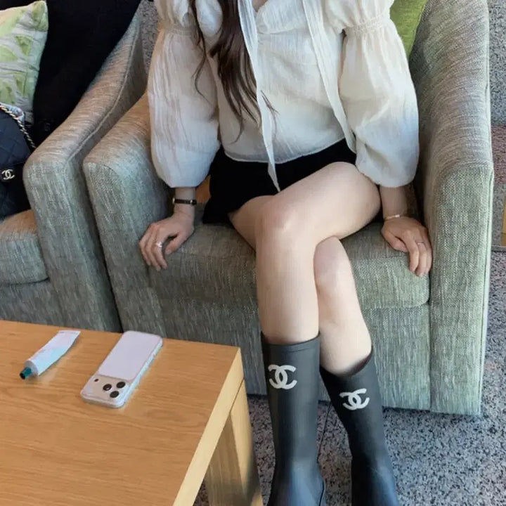 [BUNJANG] Modern Robe Lenoir Tie Blouse Cream Ivory / 모던로브 르느타이블라우스 크림아이보리