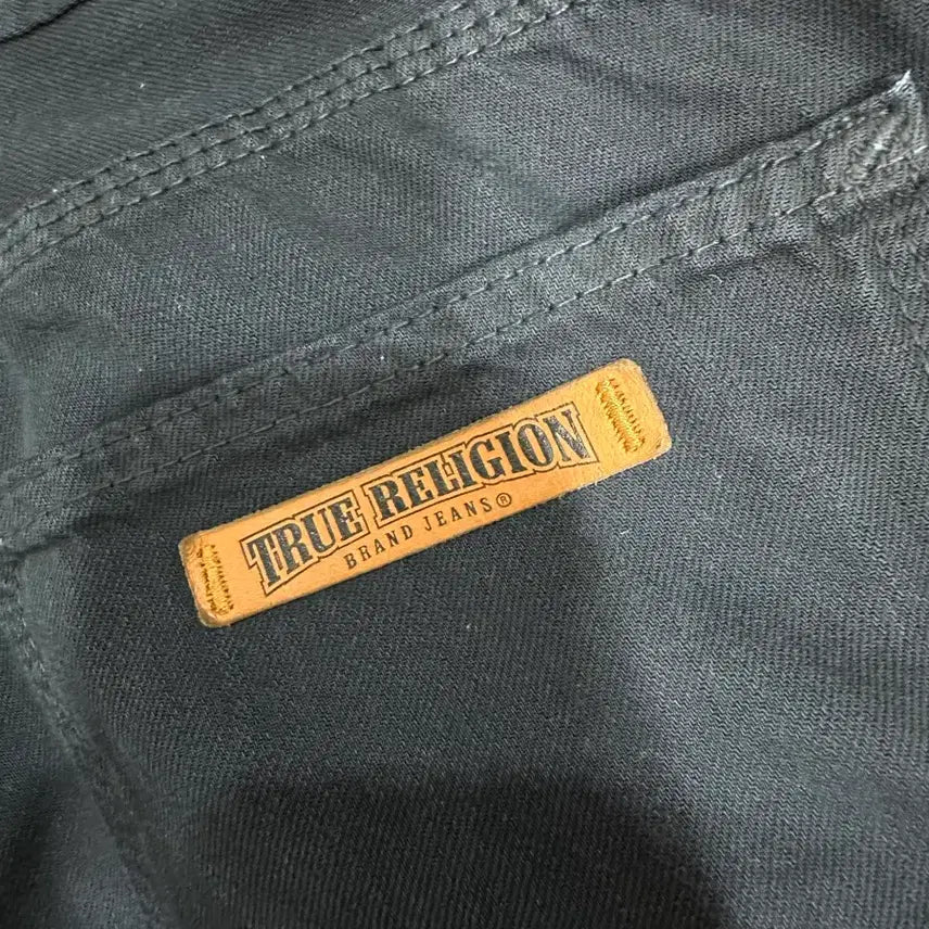[BUNJANG] True Religion USA Premium Denim Black Work Pants / 트루릴리젼 USA 프리미엄 데님 블랙 워크팬츠 실측사이즈 32