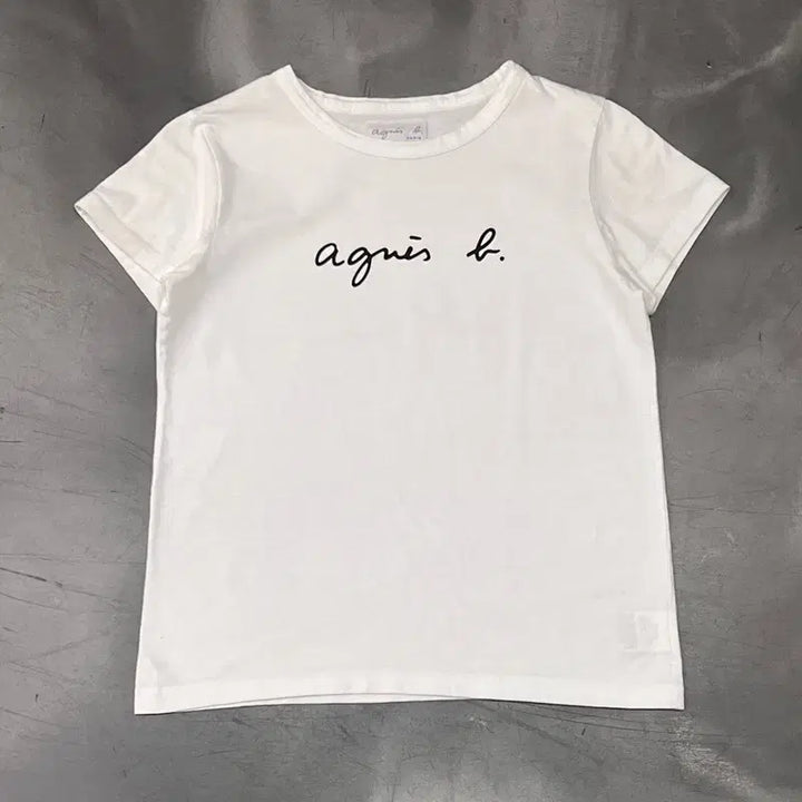 [BUNJANG] Agnes b. Logo Short Sleeve T-Shirt / 아네스베 로고 반팔티 y16505