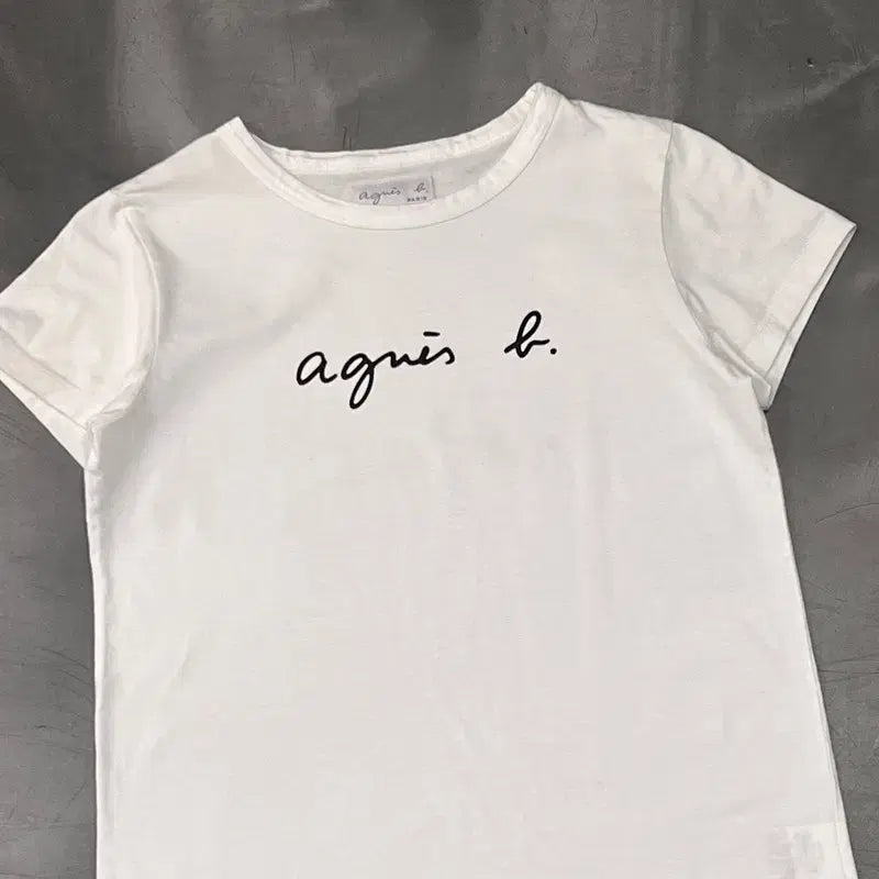 [BUNJANG] Agnes b. Logo Short Sleeve T-Shirt / 아네스베 로고 반팔티 y16505