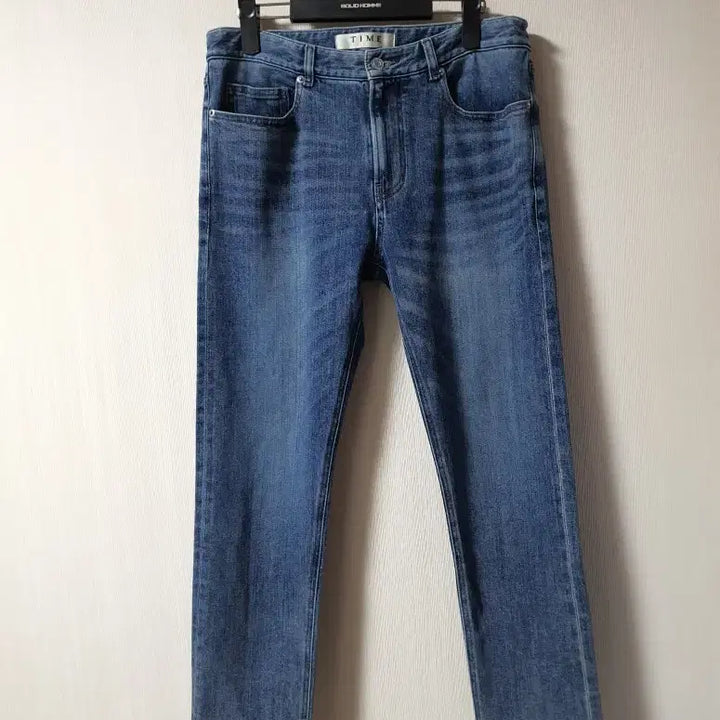 [BUNJANG] Time Homme Slim Fit Cropped Denim Pants / 타임 옴므 time 크롭 슬림핏 데님 팬츠 84-98사이즈 정품