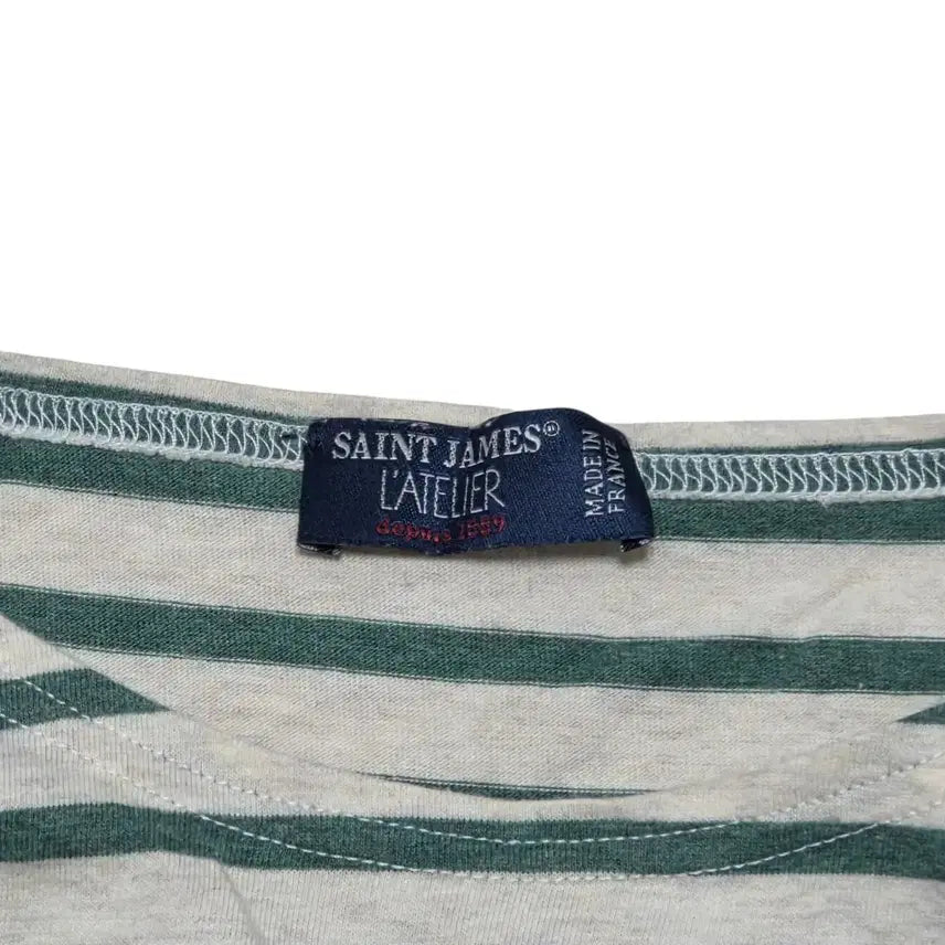 [BUNJANG] Saint James Striped Boat Neck Long Sleeve Shirt / Saint James 세인트제임스 보트넥 루즈핏 스트라이프 롱슬리브 긴팔