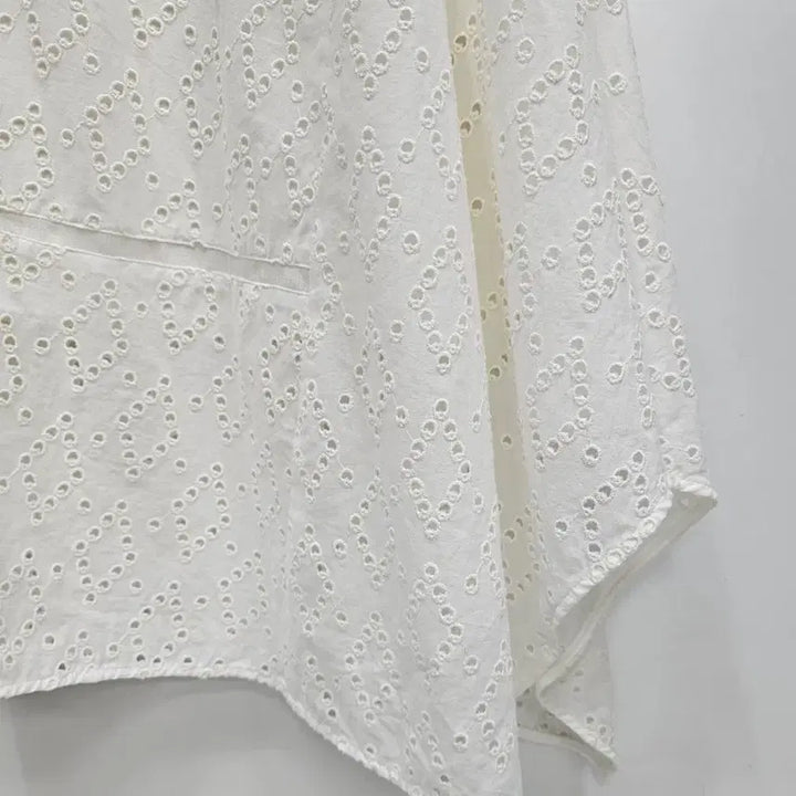 [BUNJANG] SJSJ Eyelet Asymmetrical Midi Skirt / SJSJ 한섬 에스제이에스제이 아일렛 언발란스 스커트