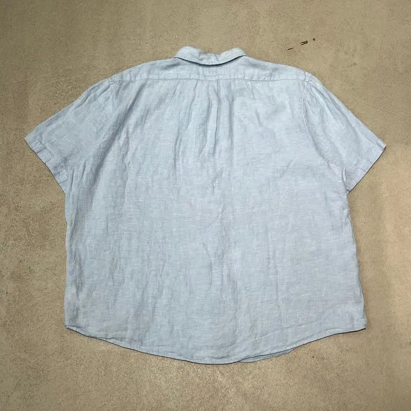 [BUNJANG] Brooks Brothers Linen Half-Sleeve Shirt / 브룩스브라더스 린넨 하프셔츠 s11003