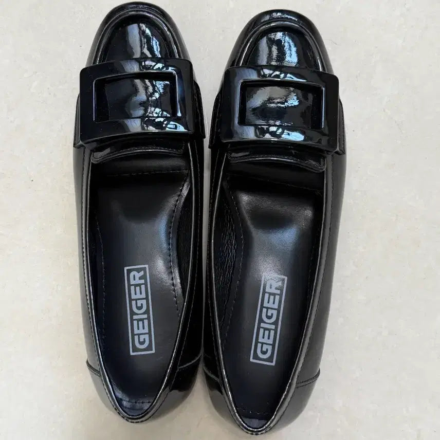 [BUNJANG] Geiger Enamel Loafers Black 230mm / 가이거 에나멜 로퍼 블랙 230mm(새제품)