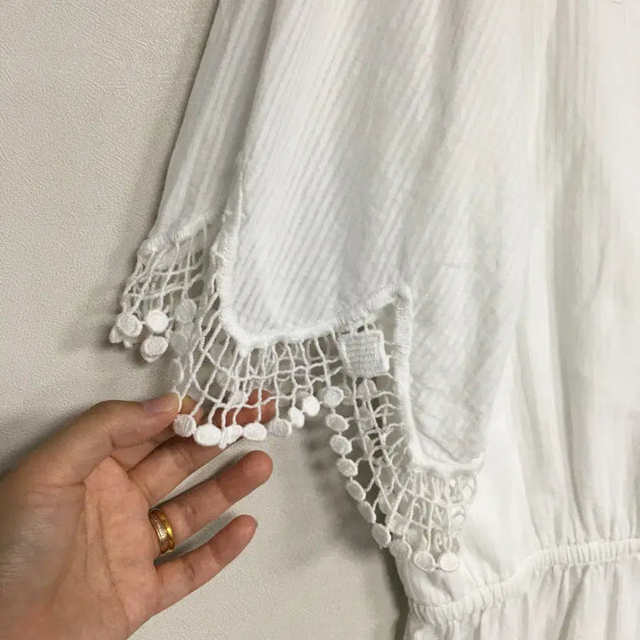 [BUNJANG] Ralph Lauren Polo Eyelet Lace Blouse L / 랄프로렌폴로 아일렛 레이스 블라우스 L