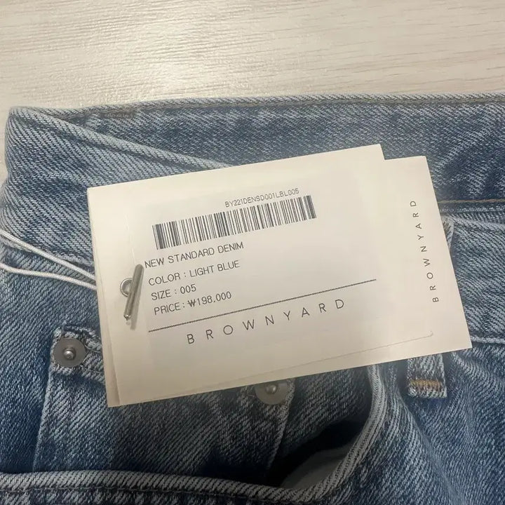 [BUNJANG] Brown Yak New Standard Denim Light Blue / 브라운야드 뉴 스탠다드 데님 라이트블루