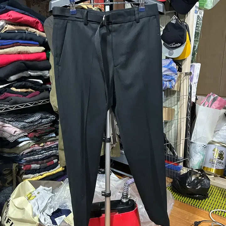 [BUNJANG] Solid Homme Belted Slacks / [30] 솔리드옴므 벨티드 슬랙스