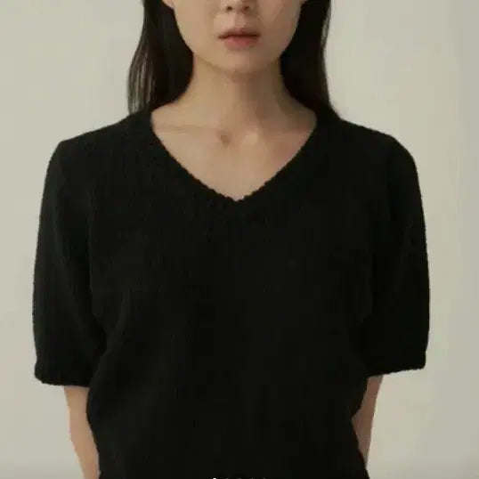 [BUNJANG] MUARMUS Half-Sleeve Knit Top (Ivory) / 무아르무스 MUARMUS 하프슬리브 니트 탑 프리사이즈 새상품