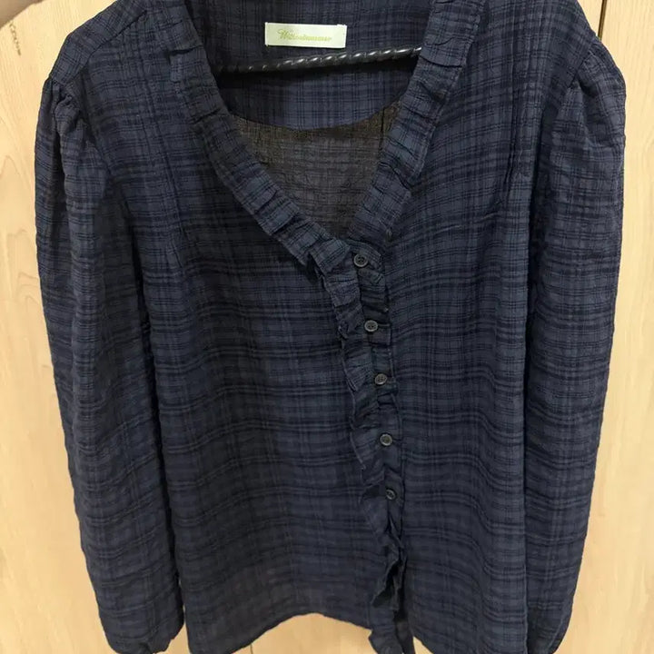 [BUNJANG] Without Summer Shirring Ruffle Blouse / 위드아웃썸머 셔링 러플 블라우스