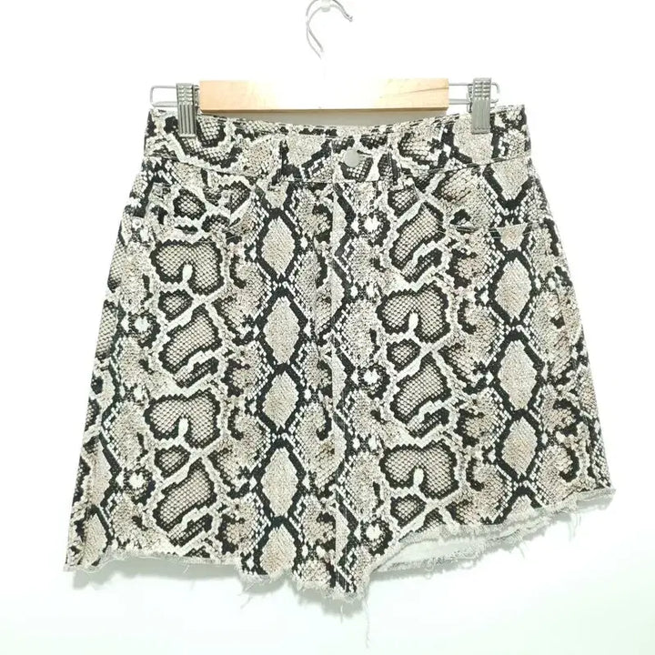 [BUNJANG] Zara Python Print Skirt M / 자라 파이톤 뱀피 무늬 스커트 M