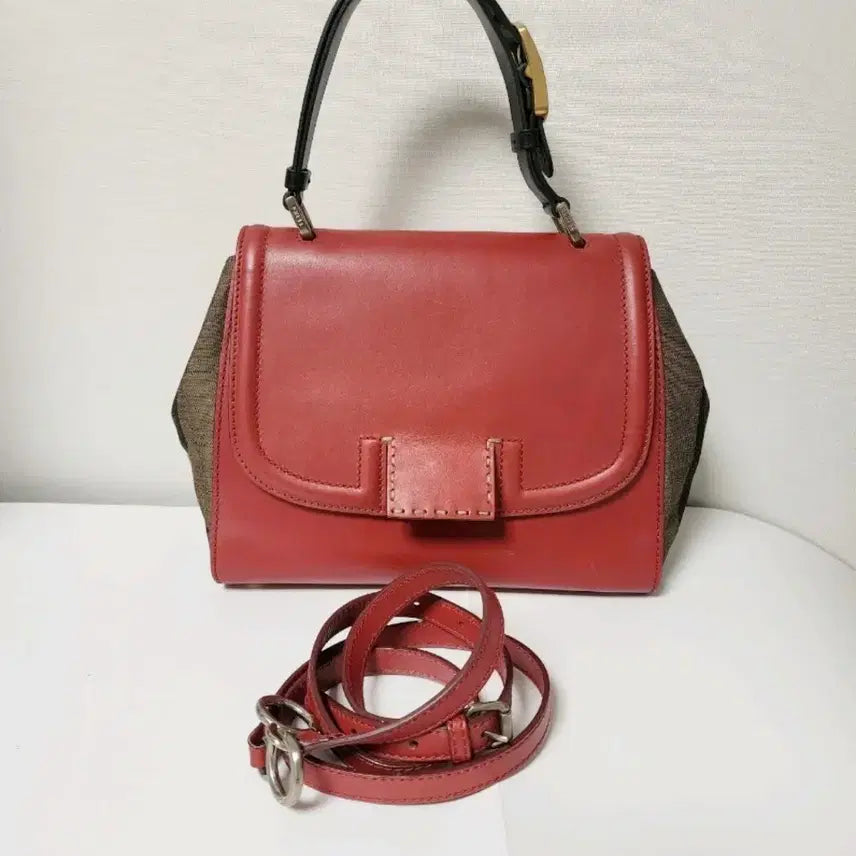 [BUNJANG] Fendi Silvana Red Bag / 펜디  실바나 레드백
