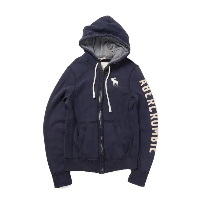 [BUNJANG] Abercrombie Logo Zip Up Hoodie / 아베크롬비 Abercrombie Logo Hood Zip Up