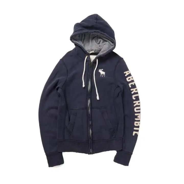 [BUNJANG] Abercrombie Logo Zip Up Hoodie / 아베크롬비 Abercrombie Logo Hood Zip Up