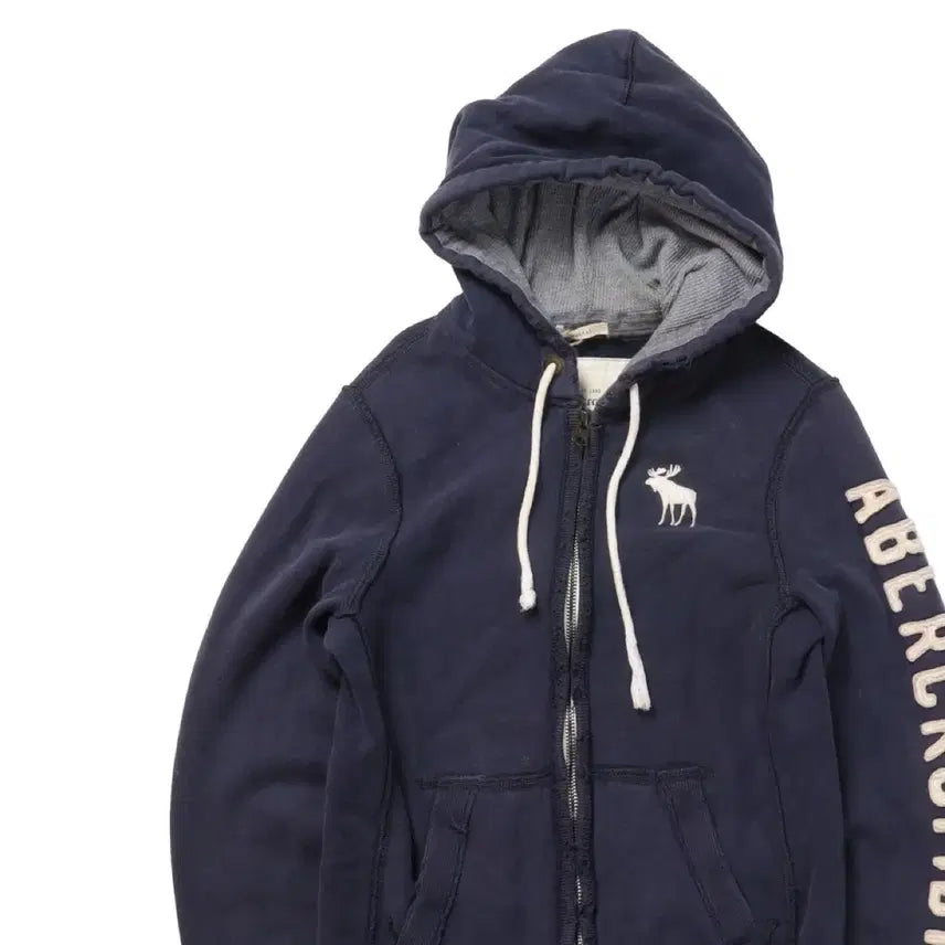[BUNJANG] Abercrombie Logo Zip Up Hoodie / 아베크롬비 Abercrombie Logo Hood Zip Up