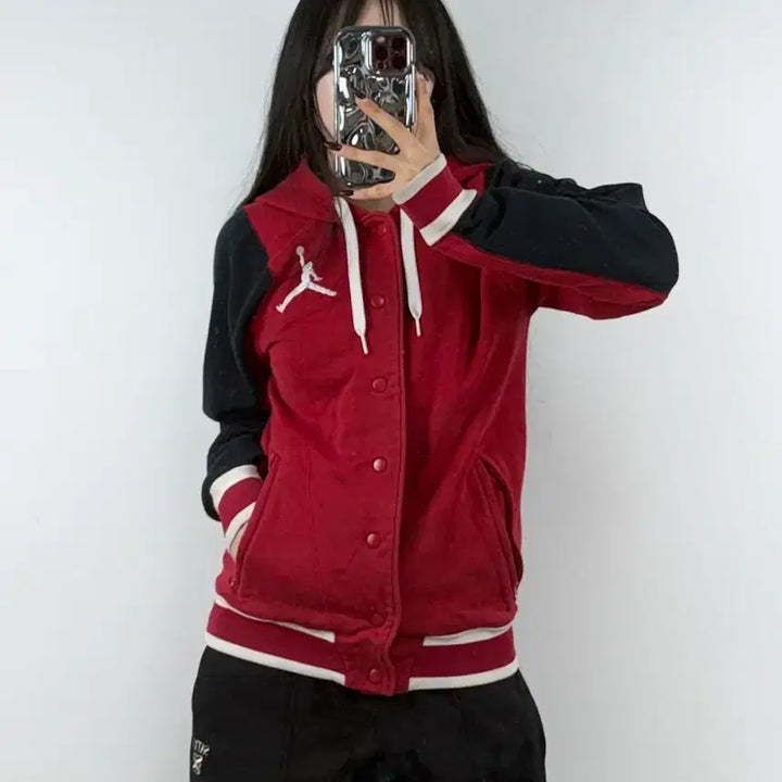 [BUNJANG] Nike Jordan Varsity Hooded Jacket / 나이키 조던 바시티 후드 자켓 E63