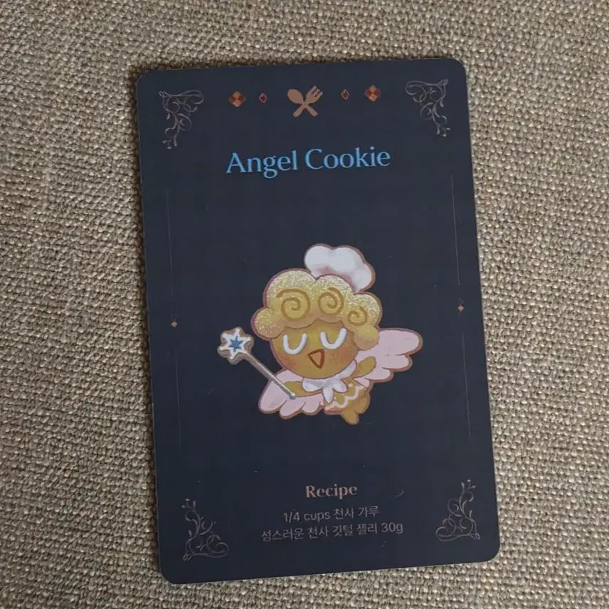 [BUNJANG] Cookie Run Cookie &amp; More Recipe Card Angel Cookie / 쿠키런 쿠키앤모어 레시피카드 천사맛 쿠키 쿠킹덤