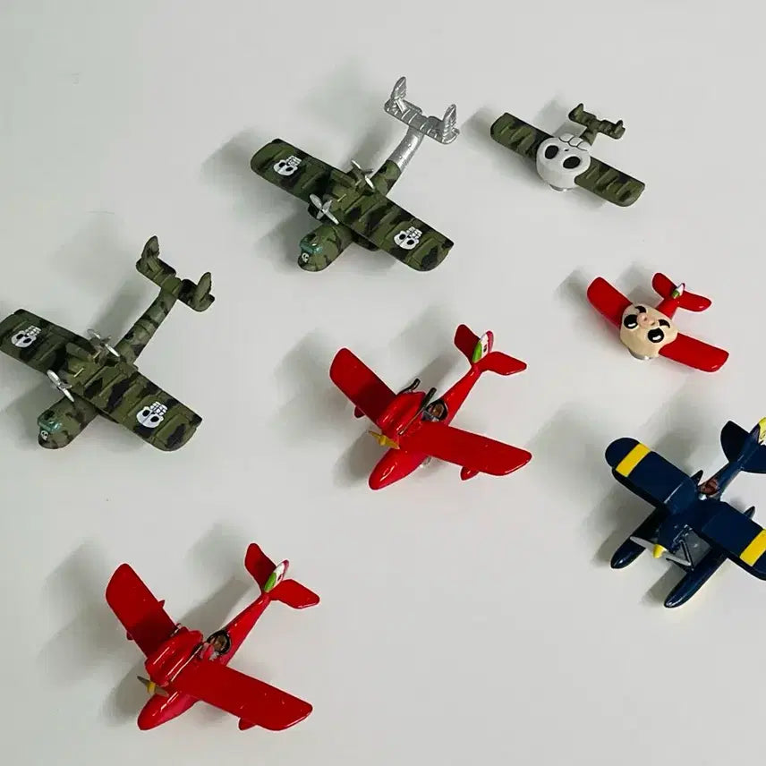 [BUNJANG] Ghibli Porco Rosso Airplane Magnet Figure Full Box Bundle (Opened) / 일괄개봉) 지브리 랜덤 풀박스 피규어 마그넷 붉은돼지 비행기