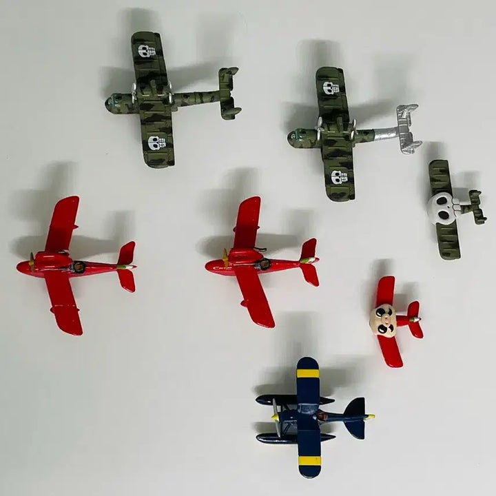 [BUNJANG] Ghibli Porco Rosso Airplane Magnet Figure Full Box Bundle (Opened) / 일괄개봉) 지브리 랜덤 풀박스 피규어 마그넷 붉은돼지 비행기