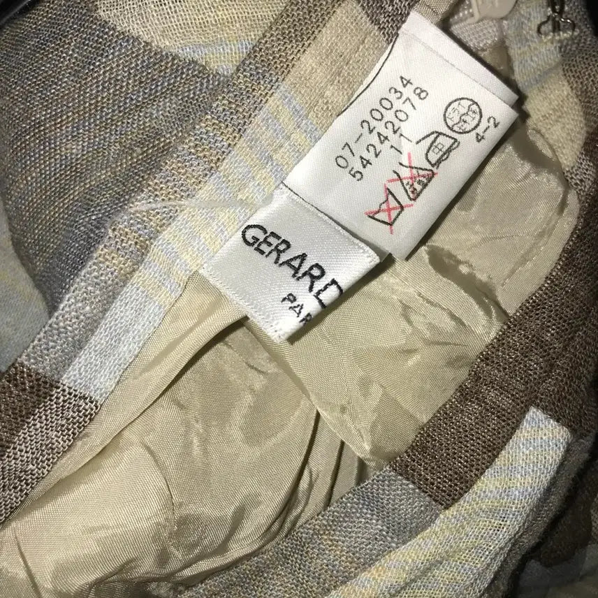 [BUNJANG] Vintage Brown Check Mori Girl Skirt / 일본빈티지 브라운 체크 스커트 모리걸 아구미