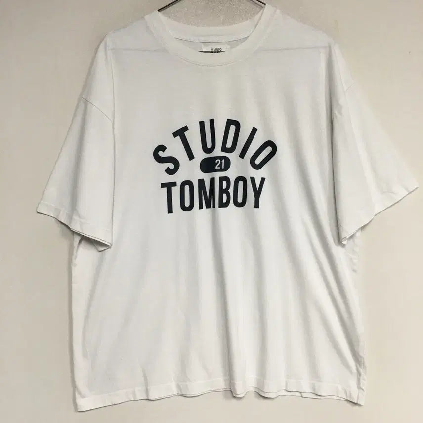 [BUNJANG] Studio Tomboy Lettering Short Sleeve T-Shirt F / 스튜디오톰보이 레터링 반팔 티셔츠 F
