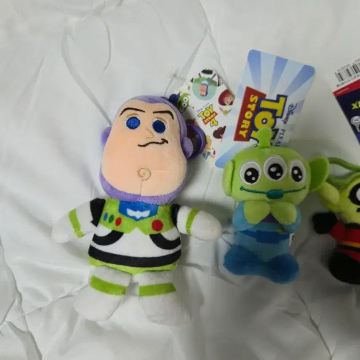 [BUNJANG] Toy Story Buzz Lightyear Alien Bag Charm Keychain Set / 인형모음 토이스토리 버즈 외계인 가방걸이 캐릭터 열쇠고리