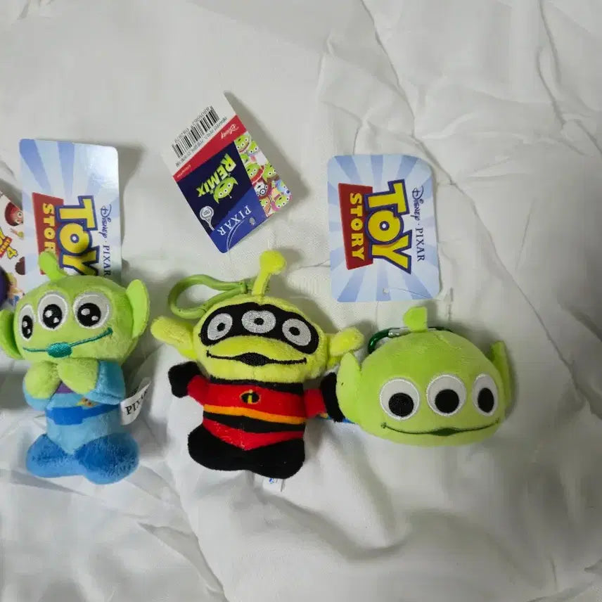 [BUNJANG] Toy Story Buzz Lightyear Alien Bag Charm Keychain Set / 인형모음 토이스토리 버즈 외계인 가방걸이 캐릭터 열쇠고리