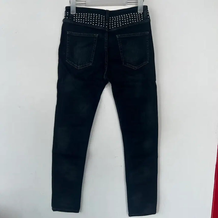 [BUNJANG] IRO Studded Black Denim Pants / IRO 스터드 블랙 데님 팬츠
