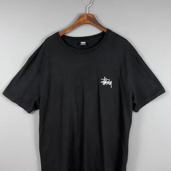 [BUNJANG] Stussy Basic Logo Short Sleeve T-Shirt Black XL / 스투시 베이직 스투시 반팔 티셔츠 블랙 E65