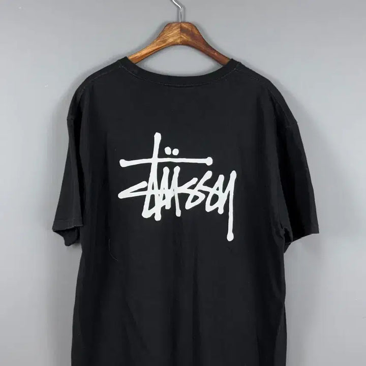 [BUNJANG] Stussy Basic Logo Short Sleeve T-Shirt Black XL / 스투시 베이직 스투시 반팔 티셔츠 블랙 E65