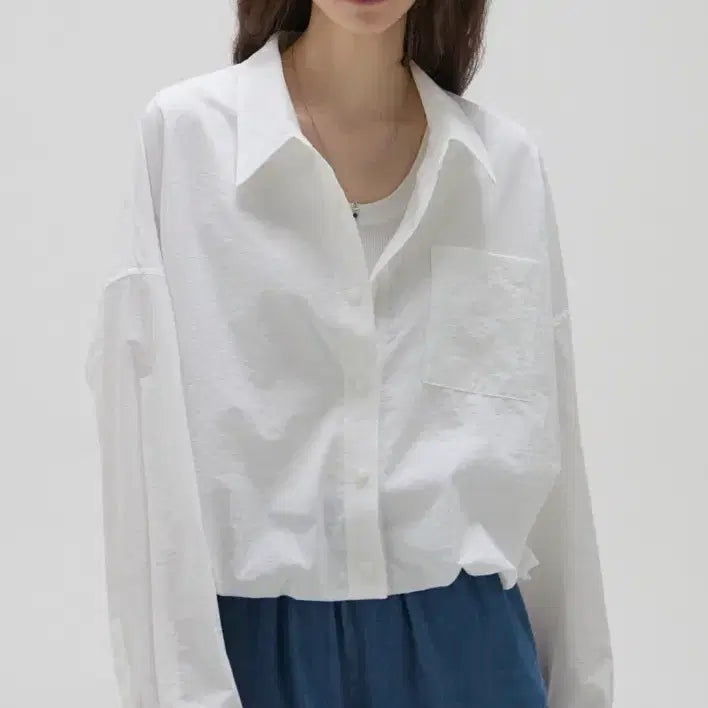 [BUNJANG] Aspesi White Button-Up Shirt (S) / 아스페시 Aspesi 화이트 남방(S)