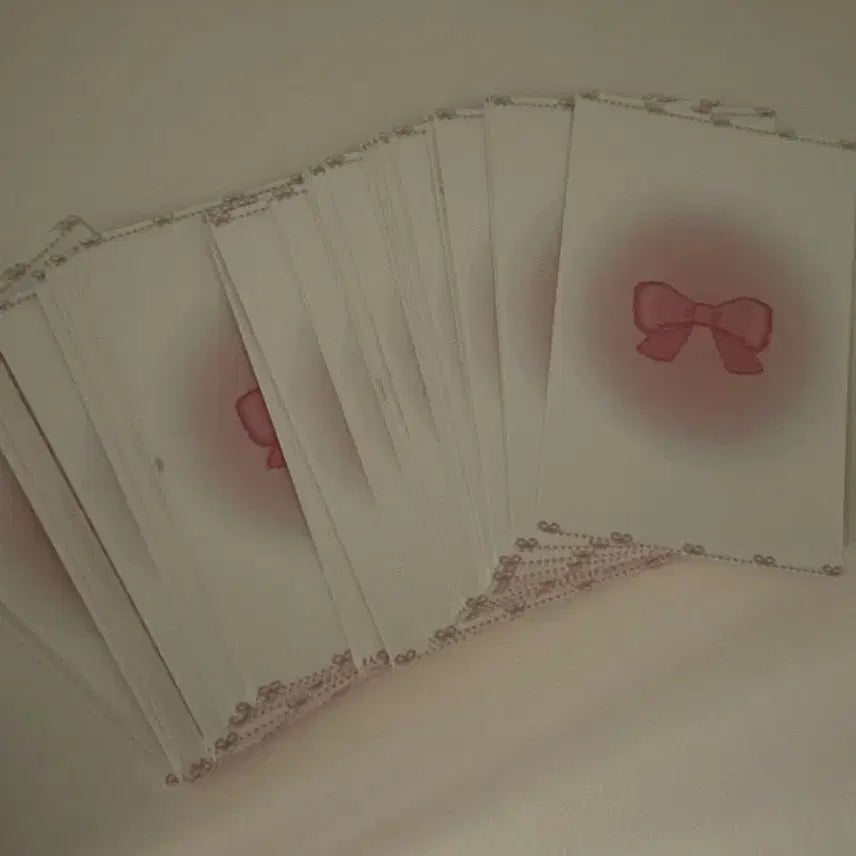 [BUNJANG] Binder Refills with Pink Ribbon Design (45 Sheets) / 바인더 대지