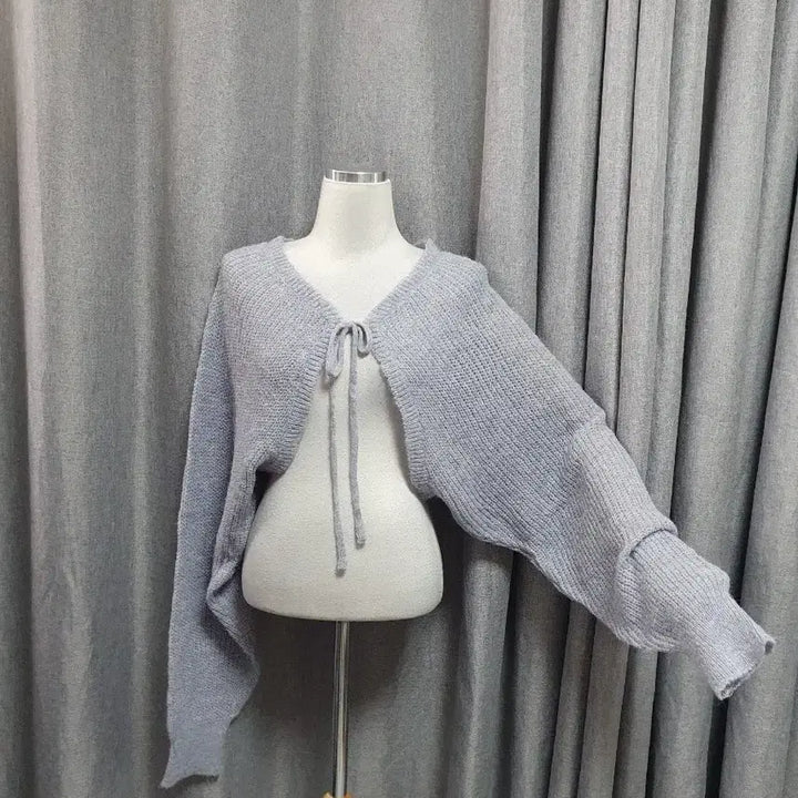 [BUNJANG] Grey Bolero Cardigan / 그레이  볼레로 가디건